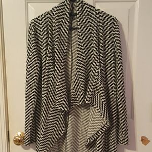 The Limited Monochrome Zigzag Cardigan